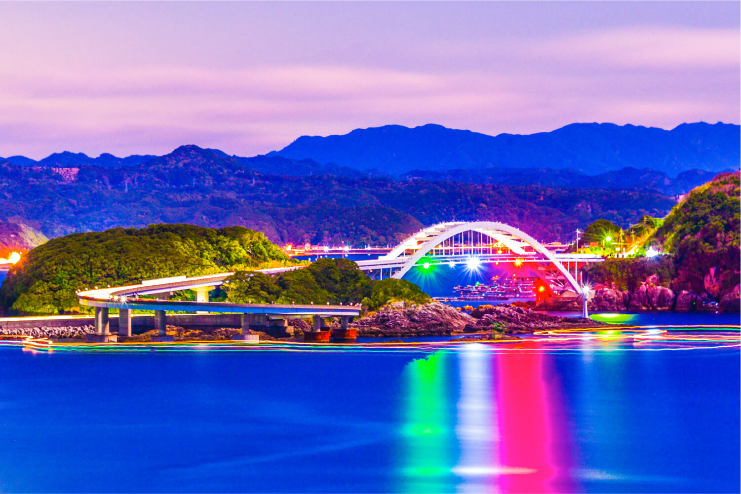 くしもと大橋の夜景 - 南紀串本観光SUN海